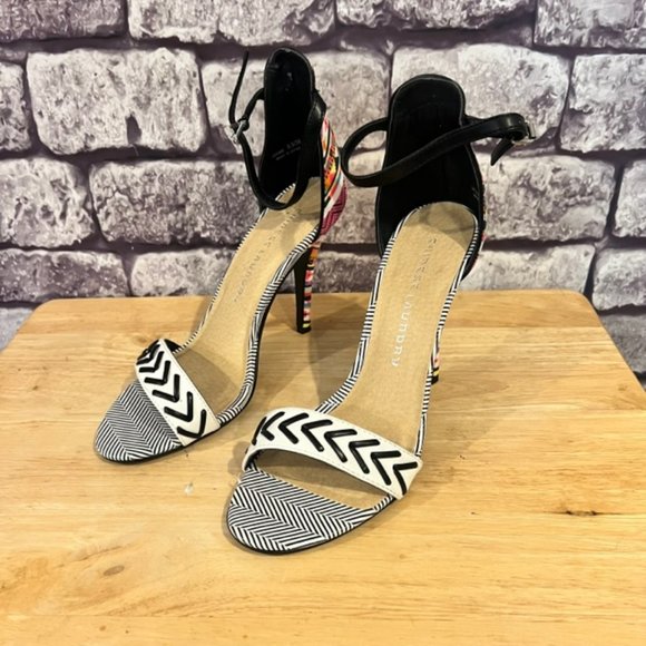 Chinese Laundry Multicolored Open Toe High Heels Size 8.5 - Picture 2 of 9